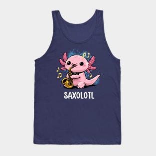 Saxy Axolotl Tank Top